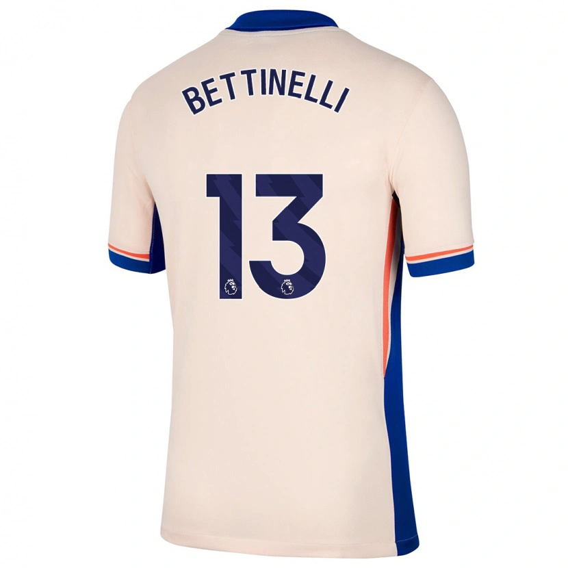 Danxen Hombre Camiseta Marcus Bettinelli #13 Beige Claro 2ª Equipación 2024/25 La Camisa