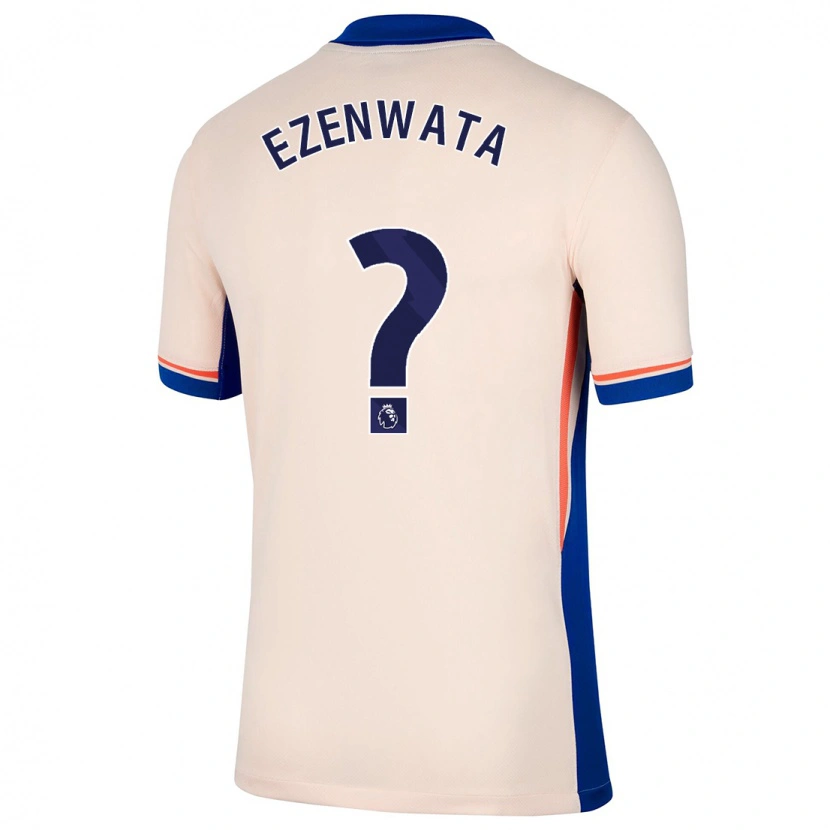 Danxen Hombre Camiseta Chizaram Ezenwata #0 Beige Claro 2ª Equipación 2024/25 La Camisa