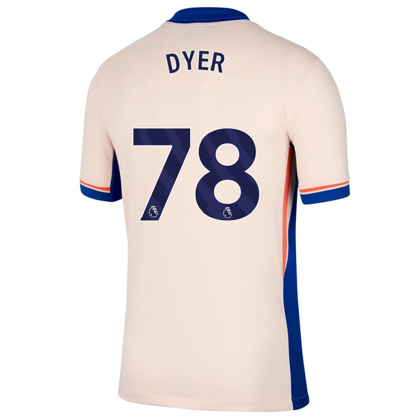 Danxen Hombre Camiseta Kiano Dyer #78 Beige Claro 2ª Equipación 2024/25 La Camisa