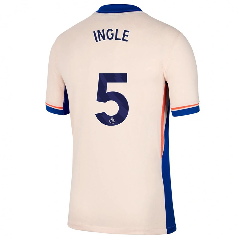 Danxen Hombre Camiseta Sophie Ingle #5 Beige Claro 2ª Equipación 2024/25 La Camisa
