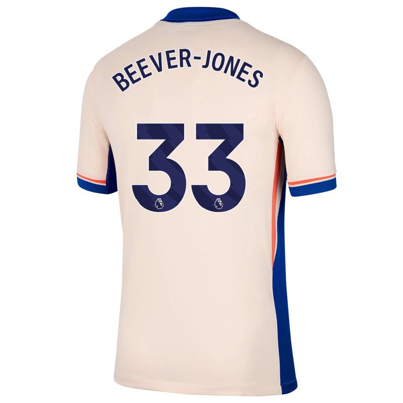 Danxen Hombre Camiseta Aggie Beever-Jones #33 Beige Claro 2ª Equipación 2024/25 La Camisa
