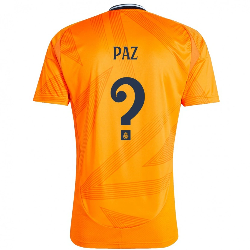 Danxen Hombre Camiseta Nico Paz #0 Naranja 2ª Equipación 2024/25 La Camisa