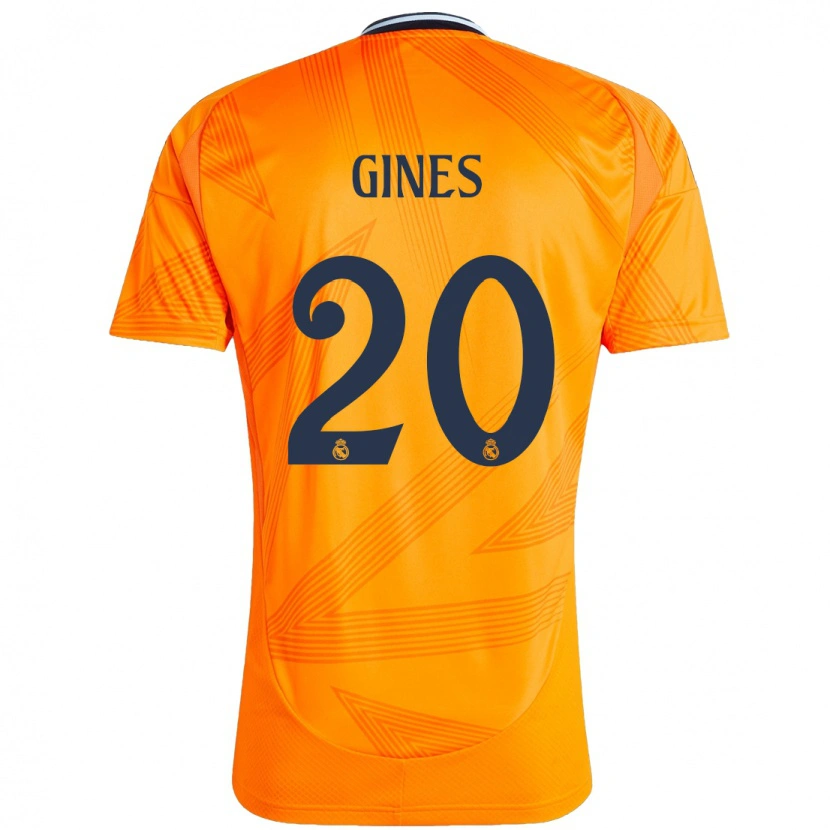 Danxen Hombre Camiseta Álvaro Ginés #20 Naranja 2ª Equipación 2024/25 La Camisa