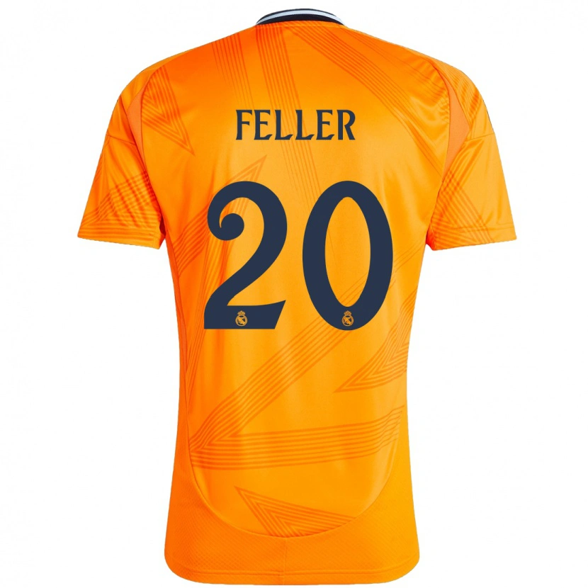 Danxen Hombre Camiseta Naomie Feller #20 Naranja 2ª Equipación 2024/25 La Camisa