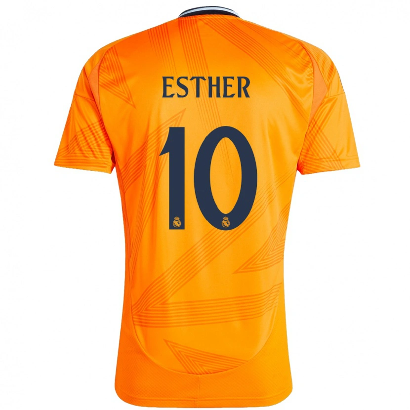 Danxen Hombre Camiseta Esther Gonzalez #10 Naranja 2ª Equipación 2024/25 La Camisa