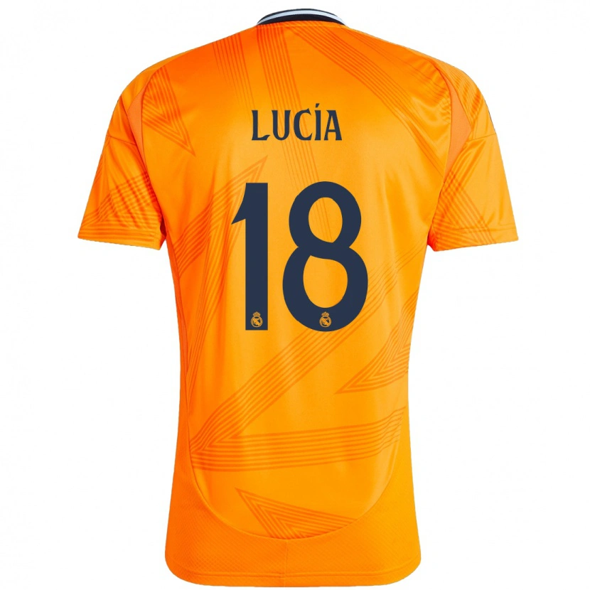 Danxen Hombre Camiseta Lucia Rodriguez #18 Naranja 2ª Equipación 2024/25 La Camisa