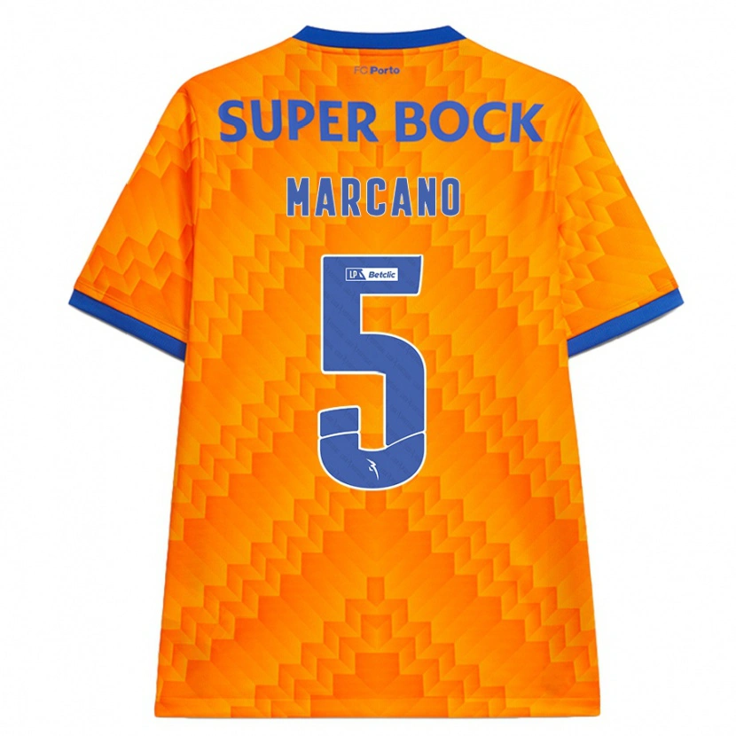 Danxen Hombre Camiseta Iván Marcano #5 Naranja 2ª Equipación 2024/25 La Camisa