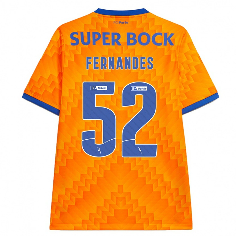 Danxen Hombre Camiseta Martim Fernandes #52 Naranja 2ª Equipación 2024/25 La Camisa