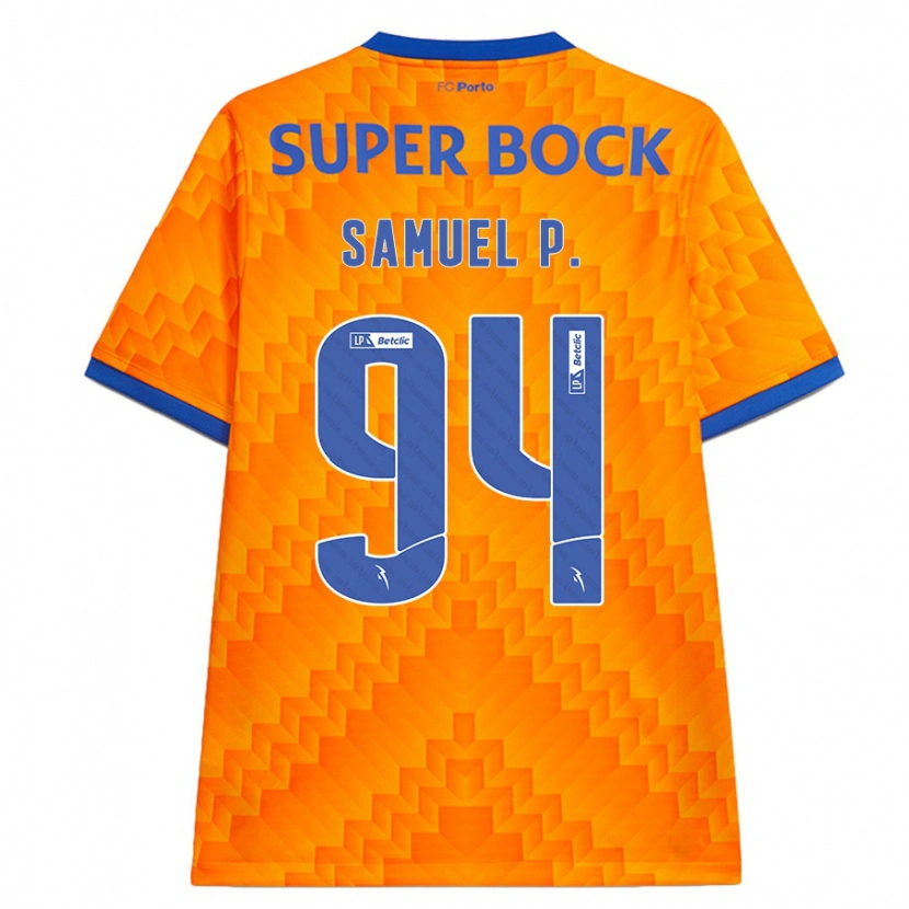 Danxen Hombre Camiseta Samuel Portugal #94 Naranja 2ª Equipación 2024/25 La Camisa