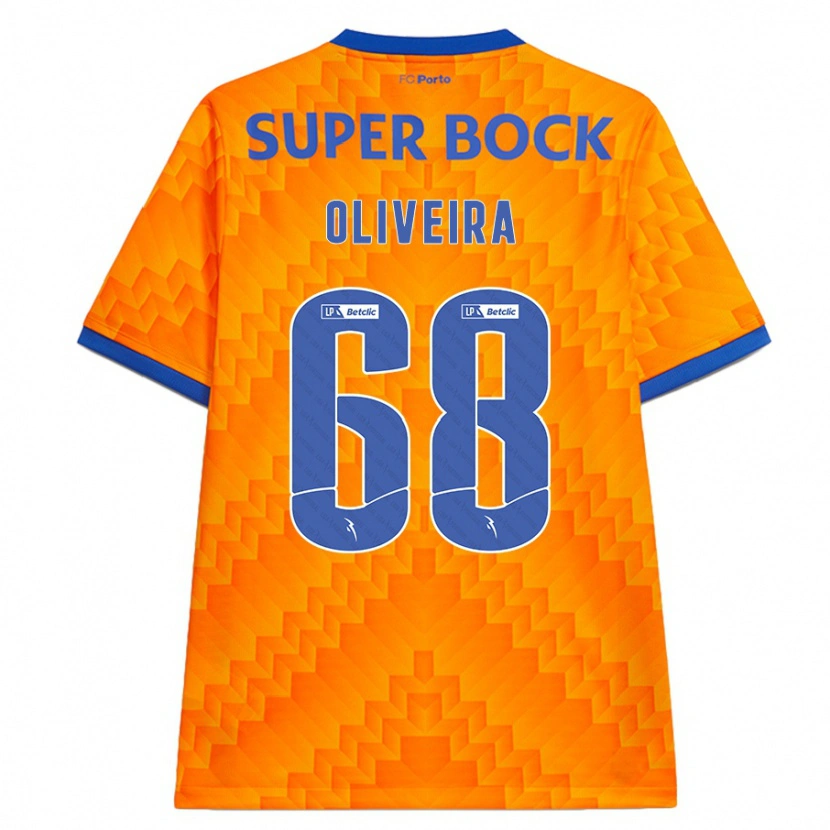 Danxen Hombre Camiseta André Oliveira #68 Naranja 2ª Equipación 2024/25 La Camisa