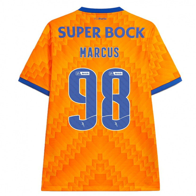 Danxen Hombre Camiseta Abraham Marcus #98 Naranja 2ª Equipación 2024/25 La Camisa