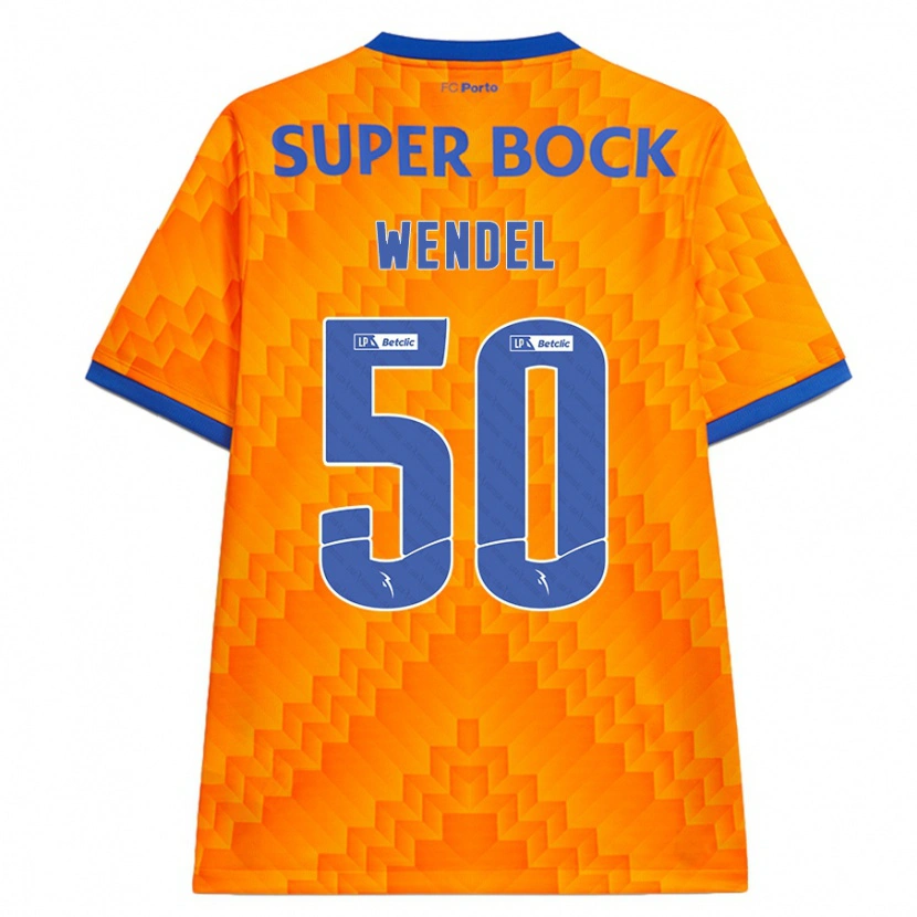 Danxen Hombre Camiseta Wendel #50 Naranja 2ª Equipación 2024/25 La Camisa