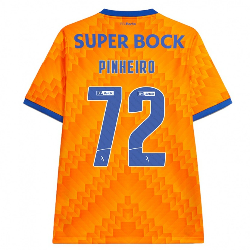 Danxen Hombre Camiseta Rodrigo Pinheiro #72 Naranja 2ª Equipación 2024/25 La Camisa