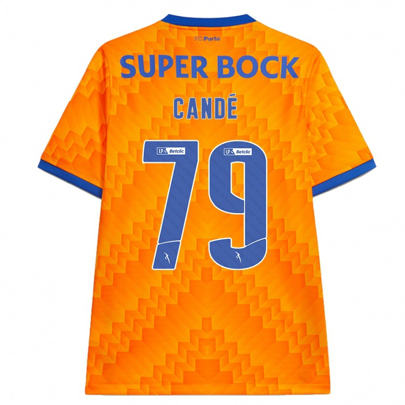 Danxen Hombre Camiseta Umaro Candé #79 Naranja 2ª Equipación 2024/25 La Camisa