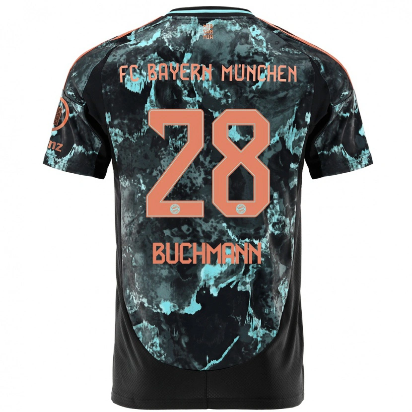 Danxen Hombre Camiseta Tarek Buchmann #28 Negro 2ª Equipación 2024/25 La Camisa