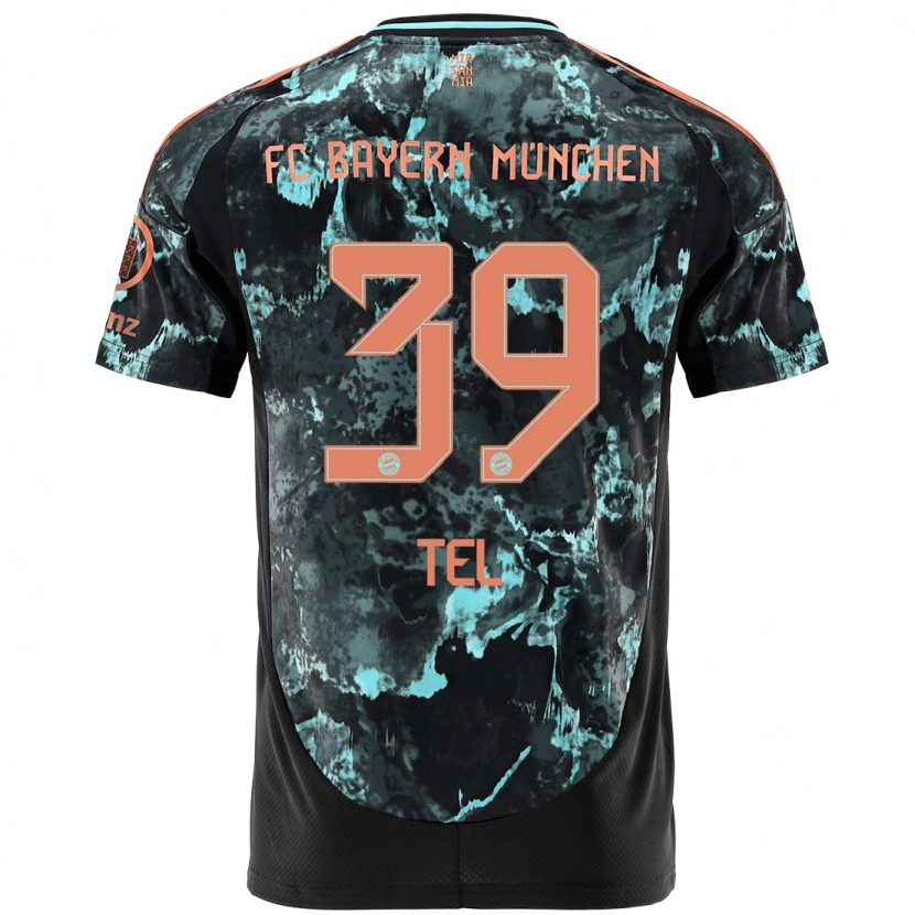 Danxen Hombre Camiseta Mathys Tel #39 Negro 2ª Equipación 2024/25 La Camisa