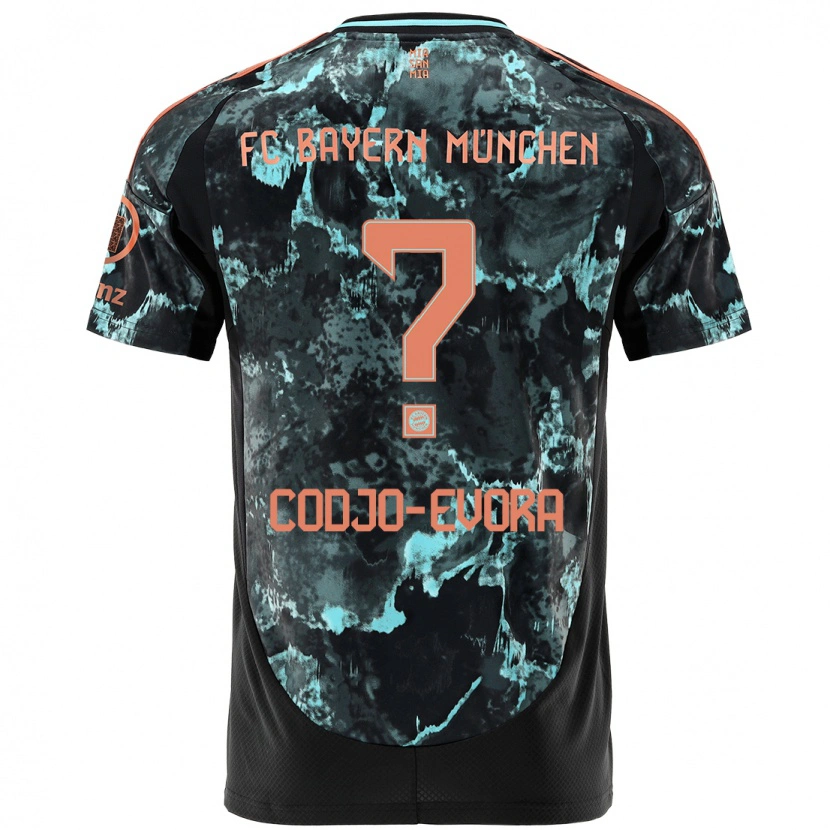 Danxen Hombre Camiseta Noah Codjo-Evora #0 Negro 2ª Equipación 2024/25 La Camisa