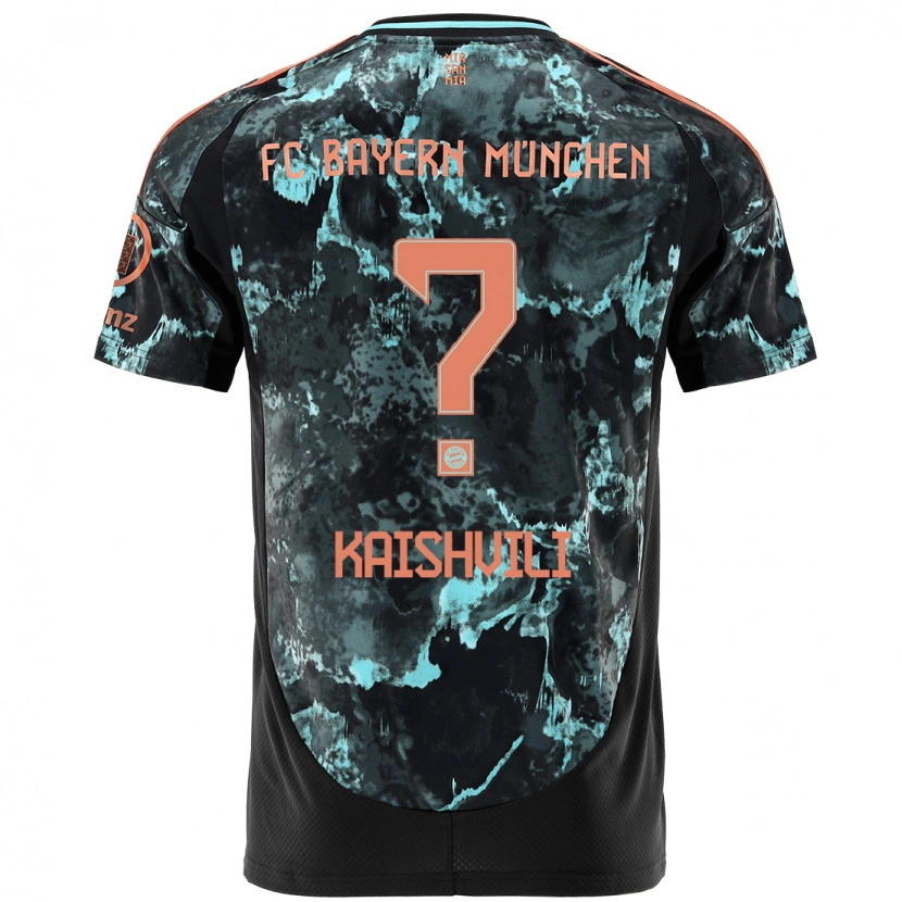 Danxen Hombre Camiseta Jamal Kaishvili #0 Negro 2ª Equipación 2024/25 La Camisa