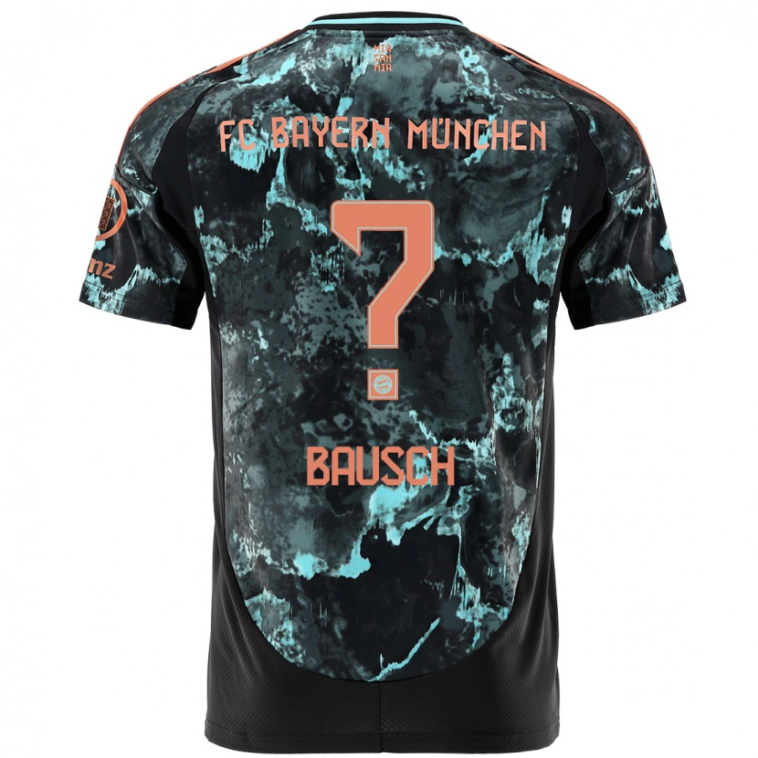 Danxen Hombre Camiseta David Bausch #0 Negro 2ª Equipación 2024/25 La Camisa