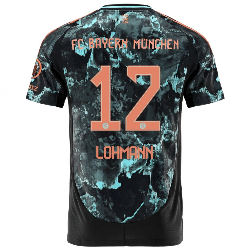 Danxen Hombre Camiseta Sydney Lohmann #12 Negro 2ª Equipación 2024/25 La Camisa