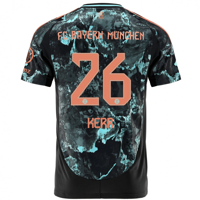 Danxen Hombre Camiseta Samantha Kerr #26 Negro 2ª Equipación 2024/25 La Camisa