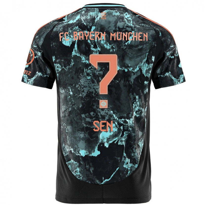 Danxen Hombre Camiseta Salih Sen #0 Negro 2ª Equipación 2024/25 La Camisa