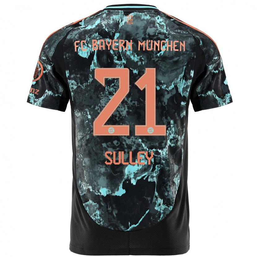 Danxen Hombre Camiseta Williams Baffour Sulley #21 Negro 2ª Equipación 2024/25 La Camisa