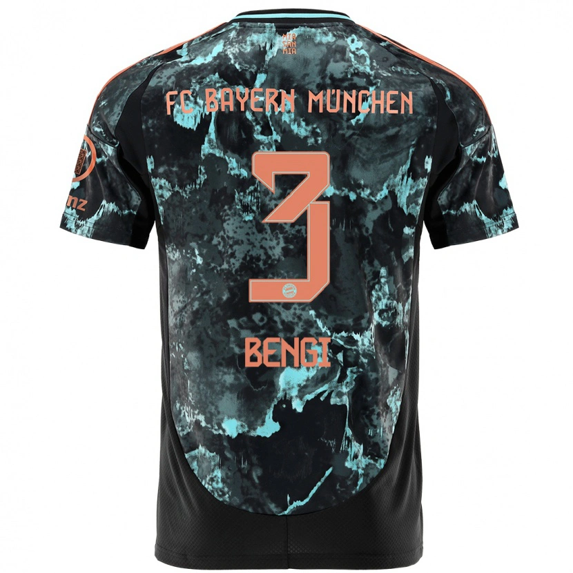 Danxen Hombre Camiseta Kaan Bengi #3 Negro 2ª Equipación 2024/25 La Camisa