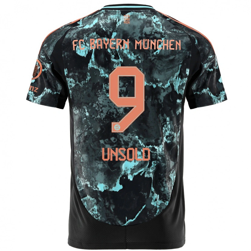 Danxen Hombre Camiseta Samuel Unsold #9 Negro 2ª Equipación 2024/25 La Camisa