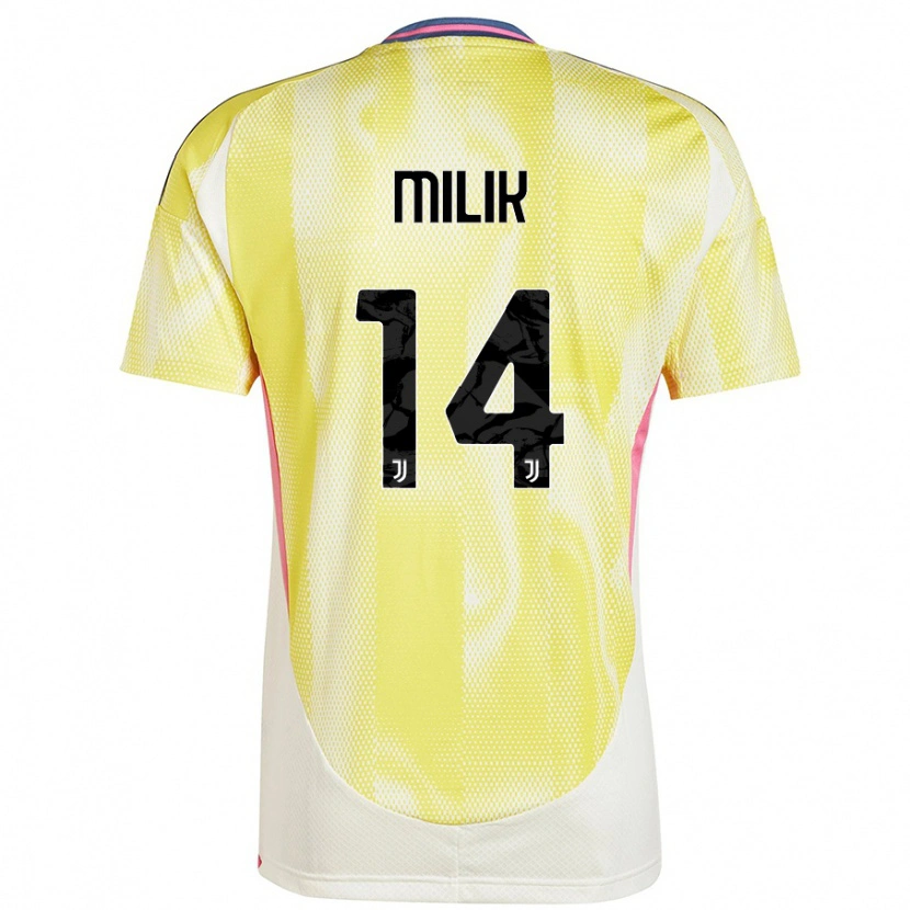 Danxen Hombre Camiseta Arkadiusz Milik #14 Amarillo Solar 2ª Equipación 2024/25 La Camisa