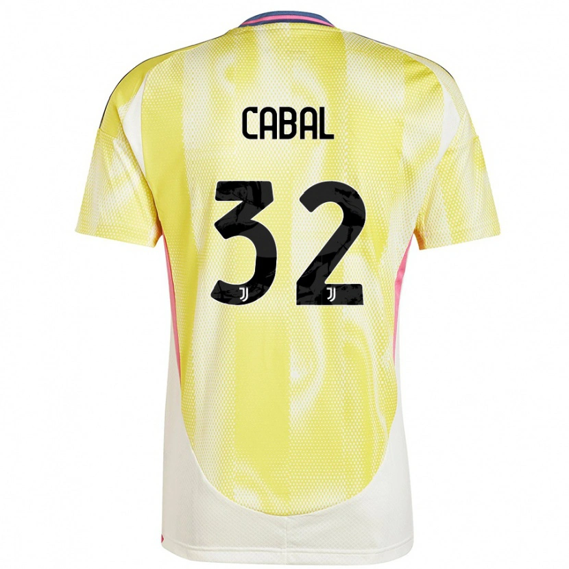 Danxen Hombre Camiseta Juan Cabal #32 Amarillo Solar 2ª Equipación 2024/25 La Camisa