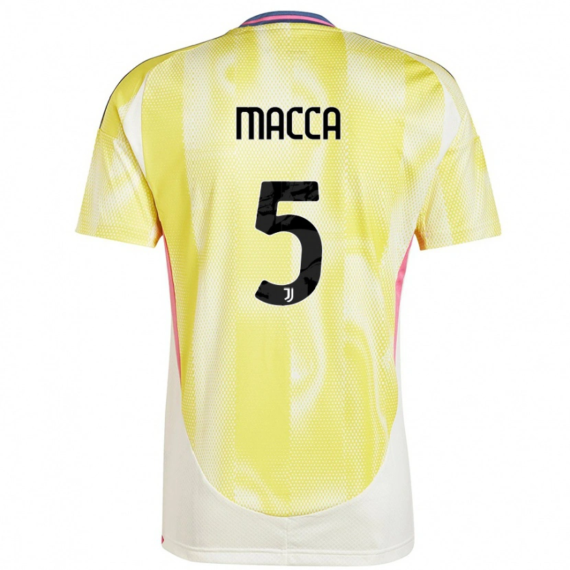 Danxen Hombre Camiseta Federico Macca #5 Amarillo Solar 2ª Equipación 2024/25 La Camisa