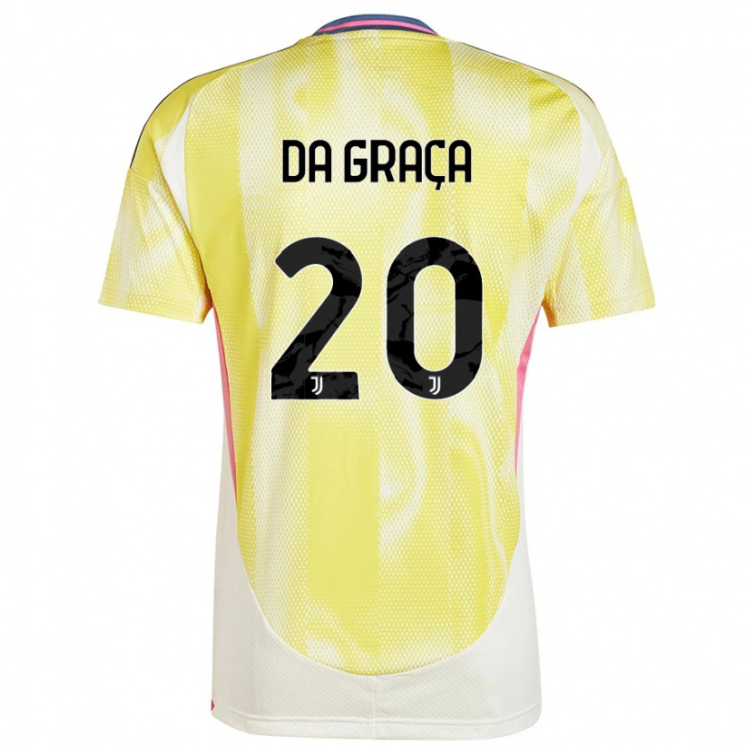 Danxen Hombre Camiseta Cosimo Da Graça #20 Amarillo Solar 2ª Equipación 2024/25 La Camisa
