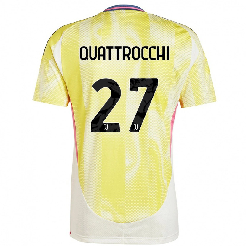 Danxen Hombre Camiseta Juan Ignacio Quattrocchi #27 Amarillo Solar 2ª Equipación 2024/25 La Camisa