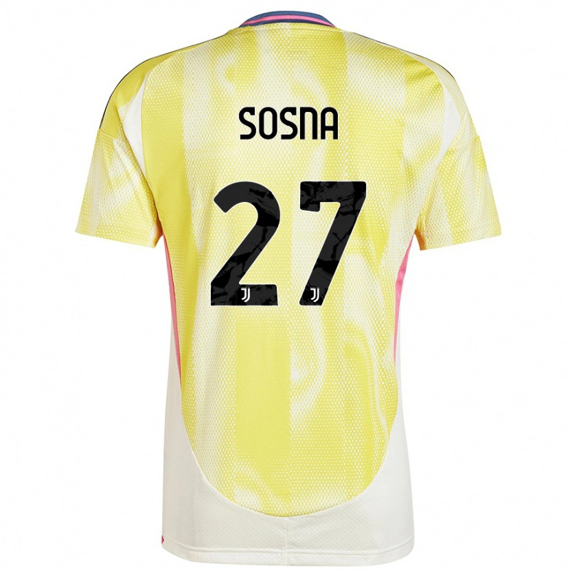 Danxen Hombre Camiseta Adam Sosna #27 Amarillo Solar 2ª Equipación 2024/25 La Camisa