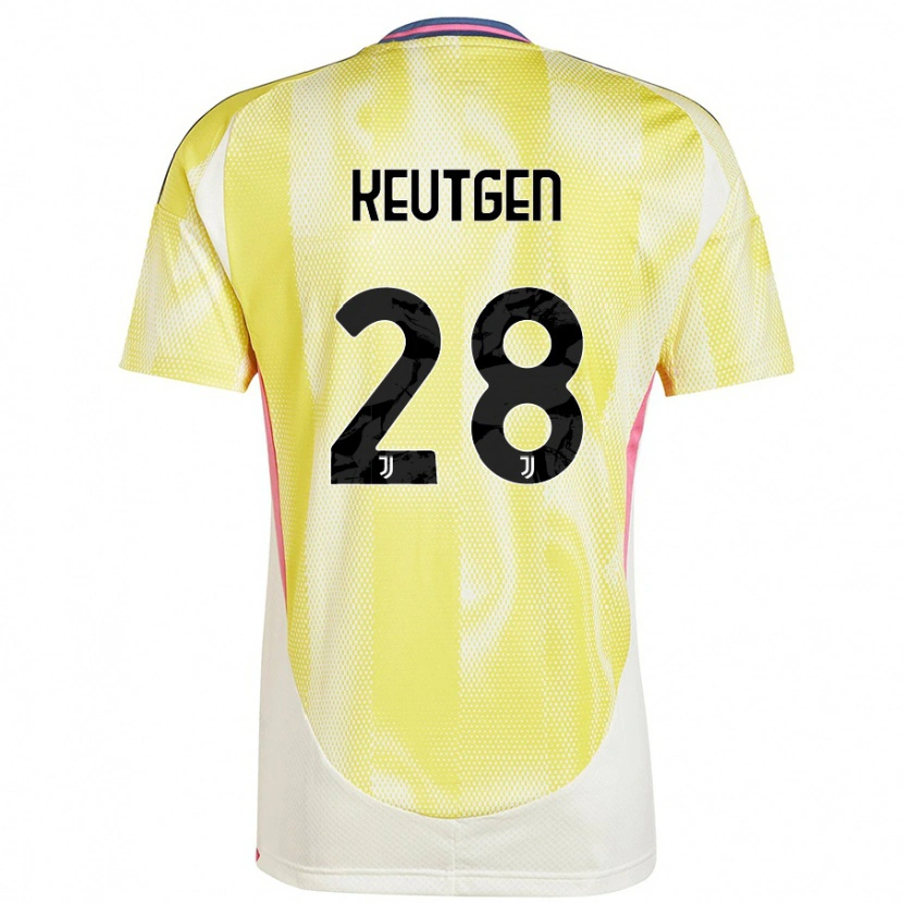 Danxen Hombre Camiseta Enzo Keutgen #28 Amarillo Solar 2ª Equipación 2024/25 La Camisa