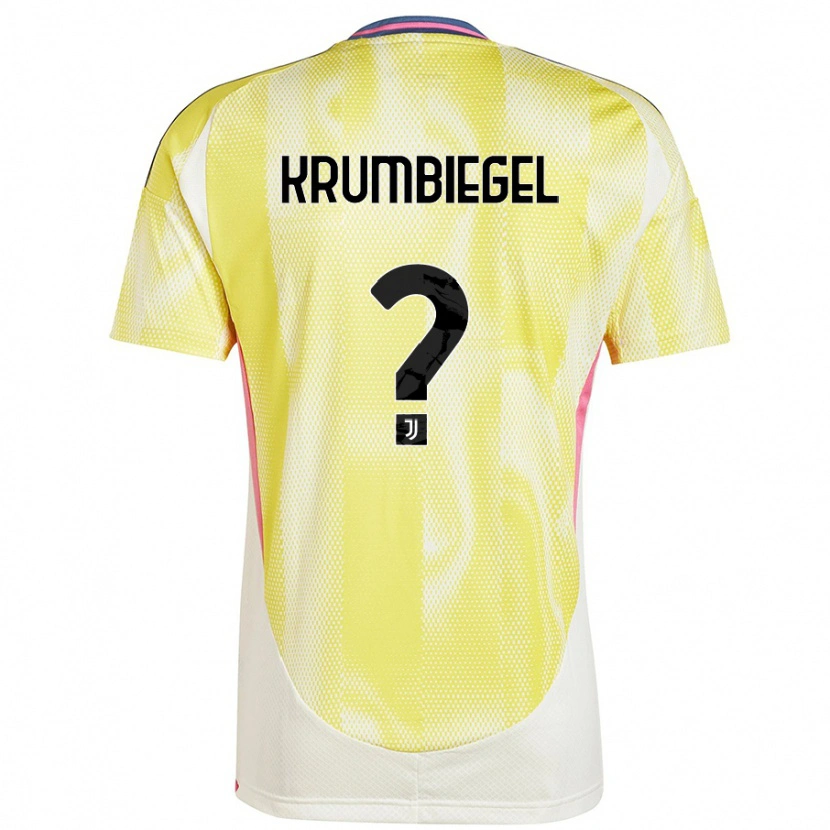 Danxen Hombre Camiseta Paulina Krumbiegel #0 Amarillo Solar 2ª Equipación 2024/25 La Camisa