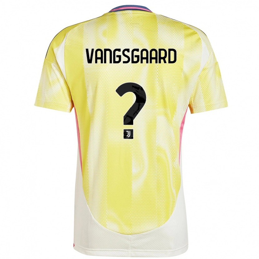 Danxen Hombre Camiseta Amalie Vangsgaard #0 Amarillo Solar 2ª Equipación 2024/25 La Camisa