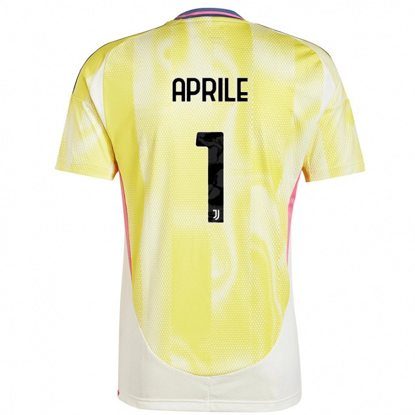 Danxen Hombre Camiseta Roberta Aprile #1 Amarillo Solar 2ª Equipación 2024/25 La Camisa
