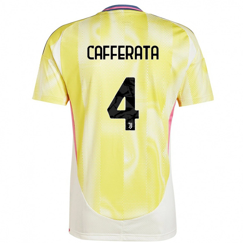 Danxen Hombre Camiseta Federica Cafferata #4 Amarillo Solar 2ª Equipación 2024/25 La Camisa