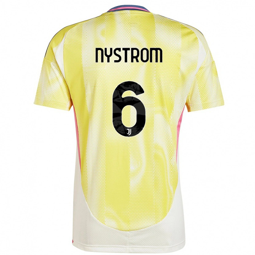 Danxen Hombre Camiseta Paulina Nyström #6 Amarillo Solar 2ª Equipación 2024/25 La Camisa