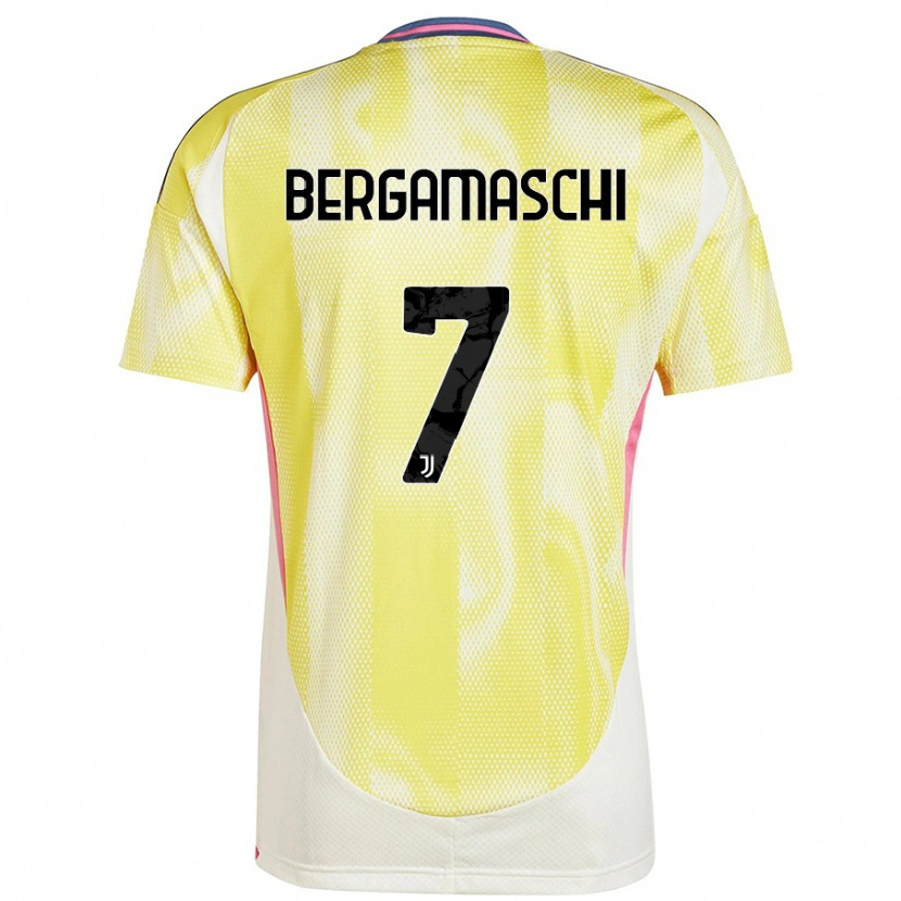 Danxen Hombre Camiseta Valentina Bergamaschi #7 Amarillo Solar 2ª Equipación 2024/25 La Camisa