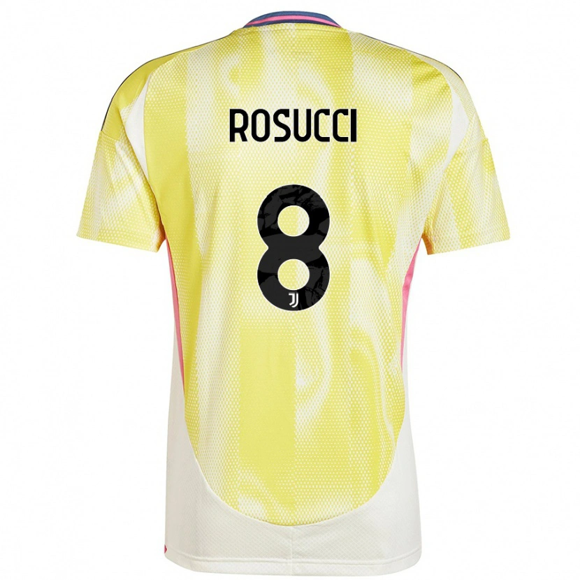 Danxen Hombre Camiseta Martina Rosucci #8 Amarillo Solar 2ª Equipación 2024/25 La Camisa