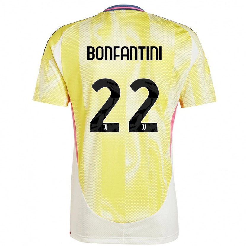 Danxen Hombre Camiseta Agnese Bonfantini #22 Amarillo Solar 2ª Equipación 2024/25 La Camisa