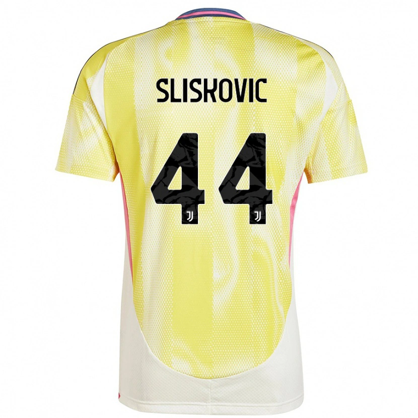 Danxen Hombre Camiseta Gloria Slišković #44 Amarillo Solar 2ª Equipación 2024/25 La Camisa