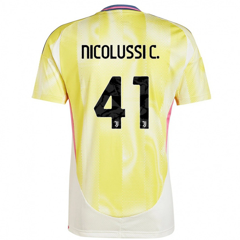 Danxen Hombre Camiseta Hans Nicolussi Caviglia #41 Amarillo Solar 2ª Equipación 2024/25 La Camisa