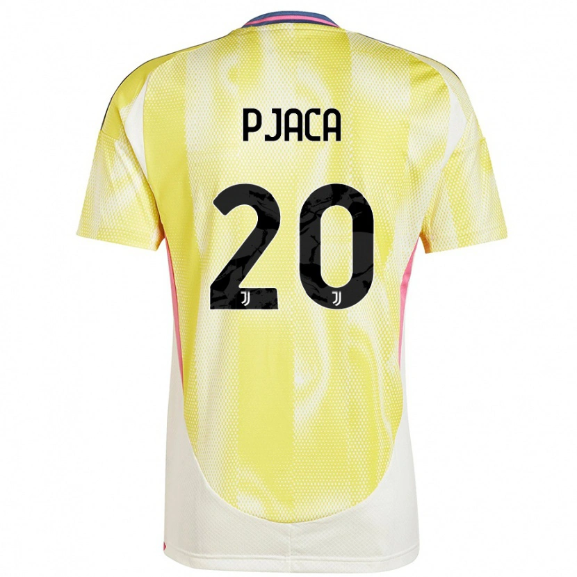 Danxen Hombre Camiseta Marko Pjaca #20 Amarillo Solar 2ª Equipación 2024/25 La Camisa