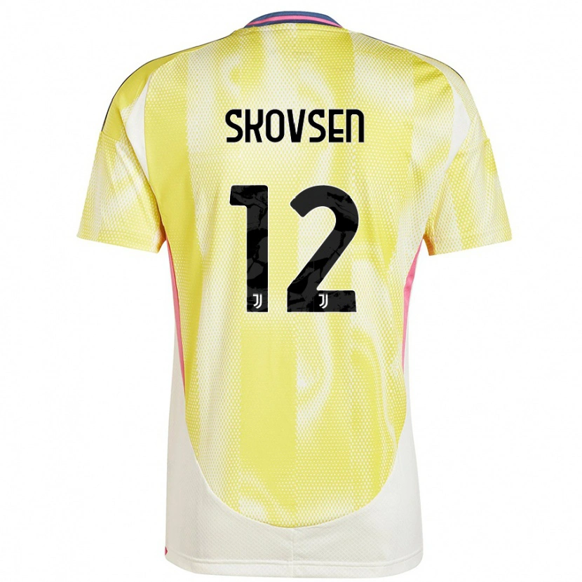 Danxen Hombre Camiseta Matilde Lundorf Skovsen #12 Amarillo Solar 2ª Equipación 2024/25 La Camisa