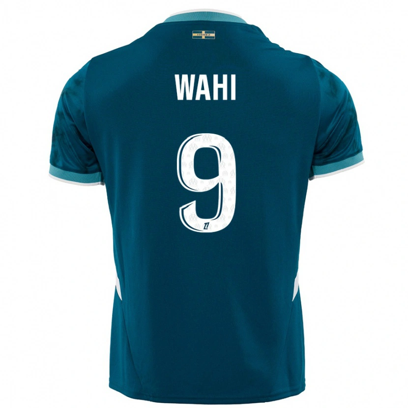 Danxen Hombre Camiseta Elye Wahi #9 Azul Turquesa 2ª Equipación 2024/25 La Camisa