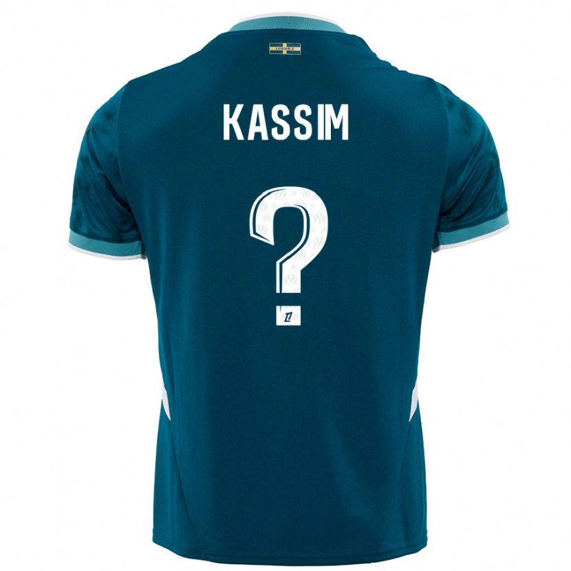 Danxen Hombre Camiseta Kassim Abdallah #0 Azul Turquesa 2ª Equipación 2024/25 La Camisa